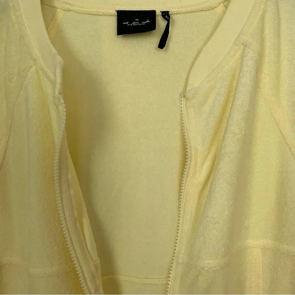 Out from Under Urban Outfitter’s Valtina Terry Track Jacket Yellow Top Med beach - Picture 7 of 12